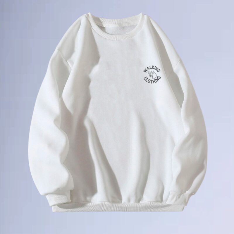 Branco — moletom gola careca walkind clothing small
