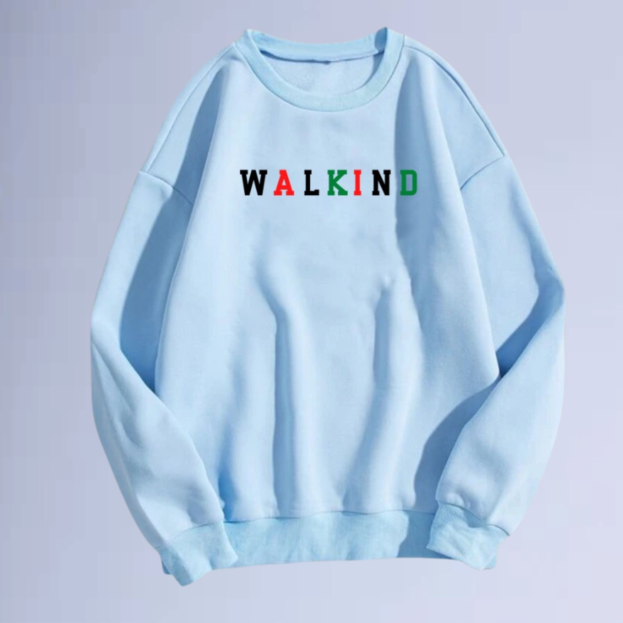 moletom gola careca walkind colors Azul bb | WALKIND
