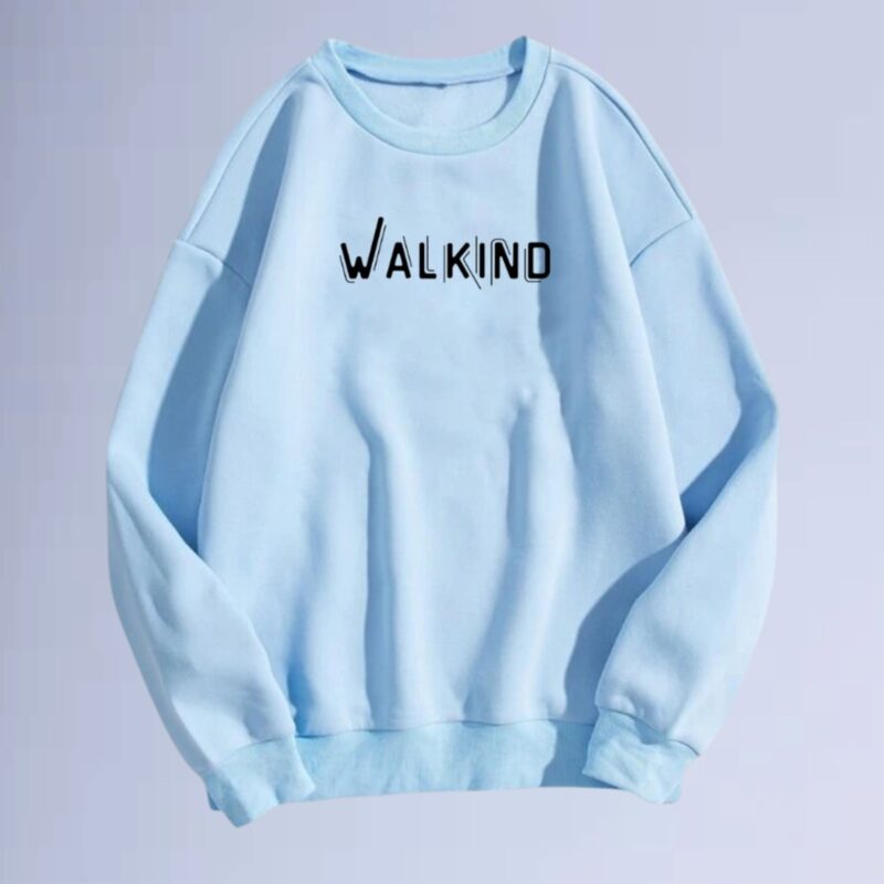 Azul bb — moletom gola careca walkind contorn