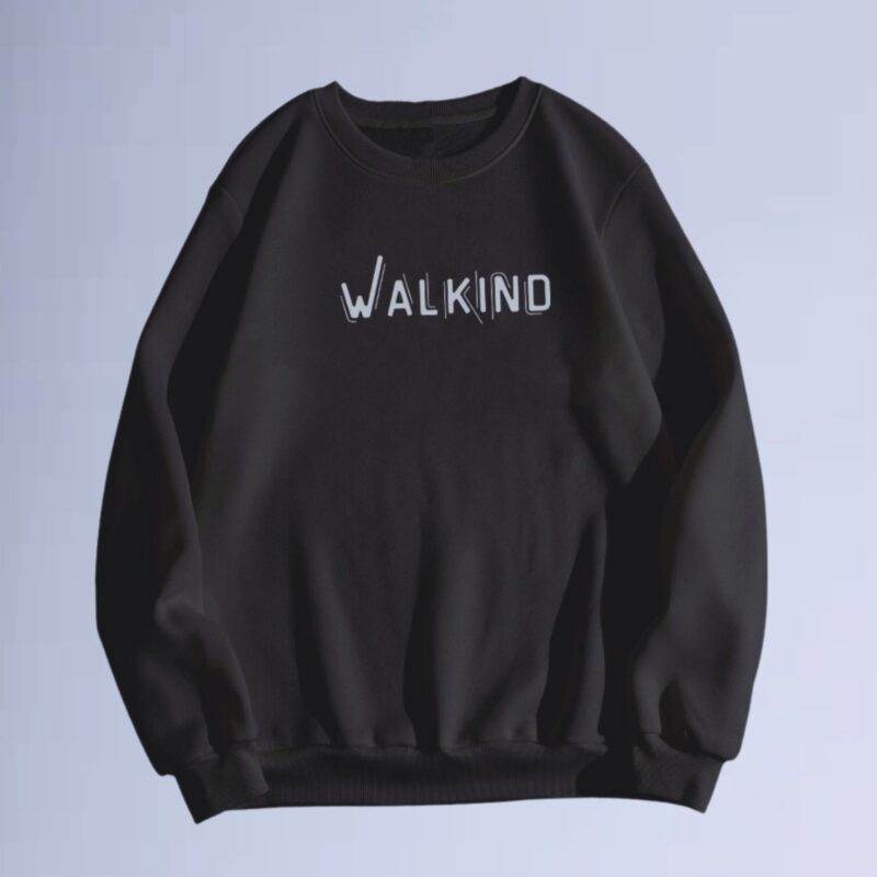 Preto — moletom gola careca walkind contorn