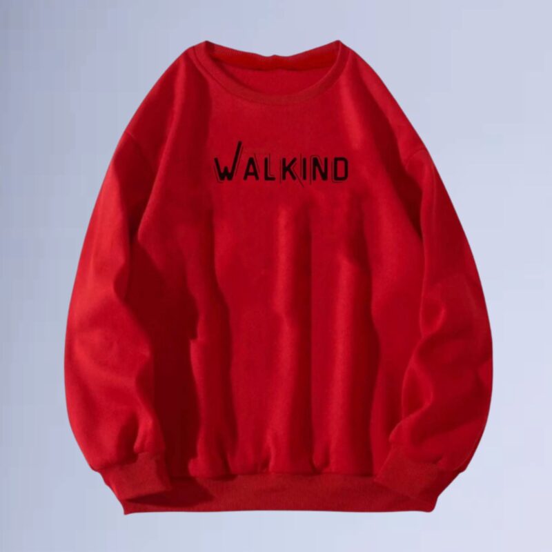 Vermelho — moletom gola careca walkind contorn