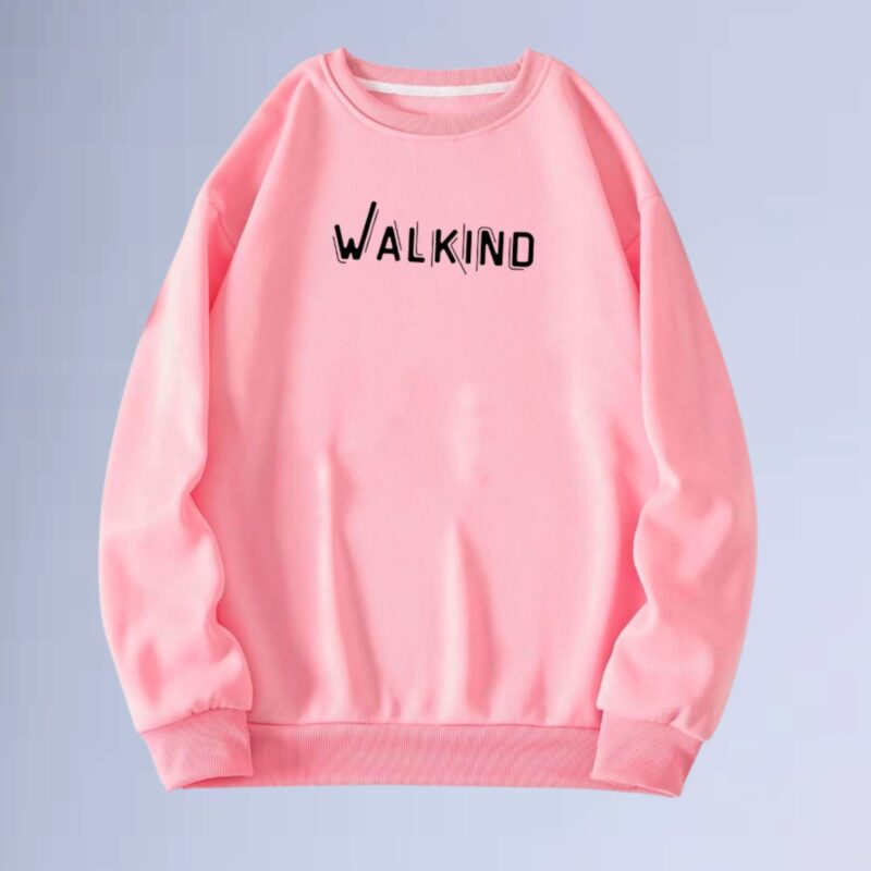 Rosa — moletom gola careca walkind contorn