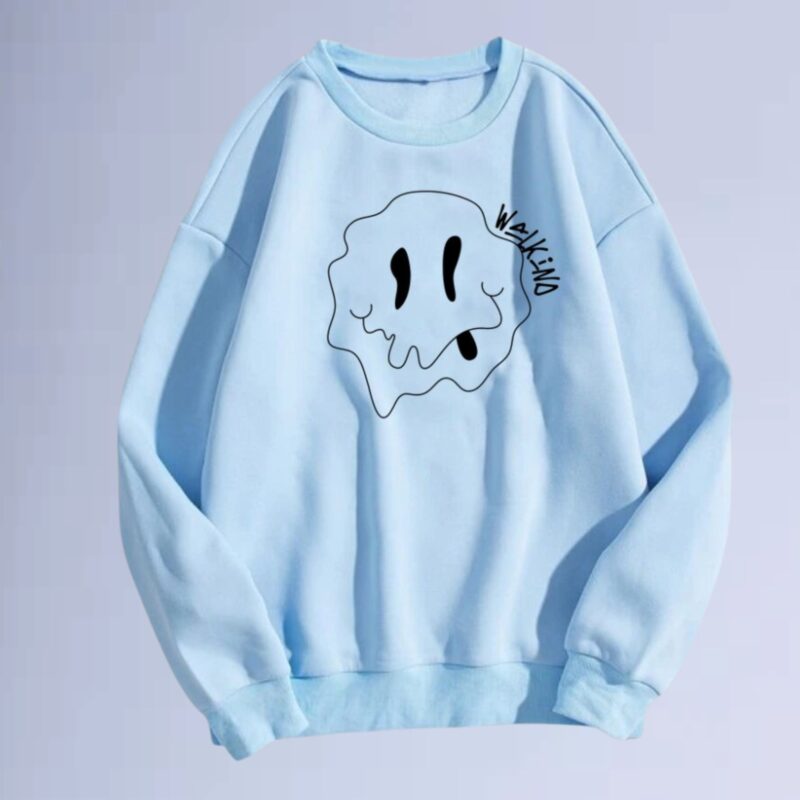 Azul bb — moletom gola careca walkind crazy