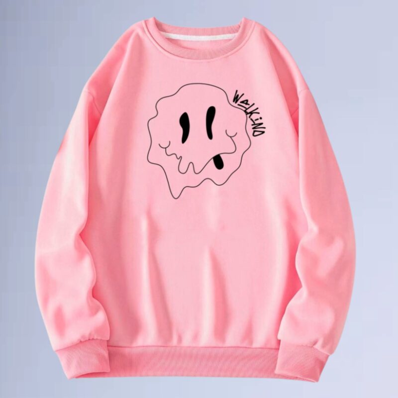 Rosa — moletom gola careca walkind crazy