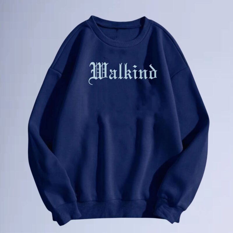 Azul Marinho — moletom gola careca walkind ingles antigo