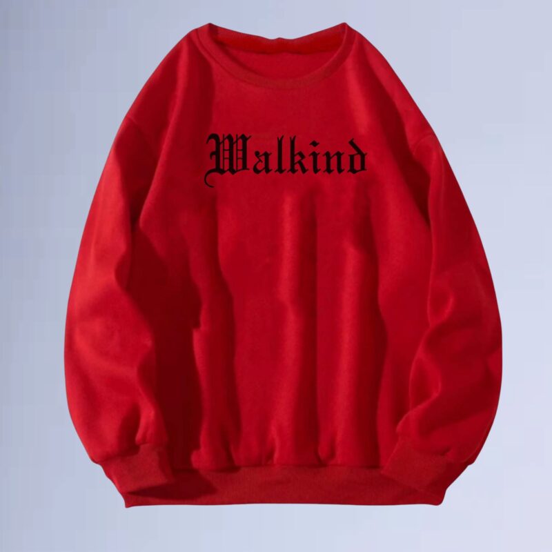Vermelho — moletom gola careca walkind ingles antigo