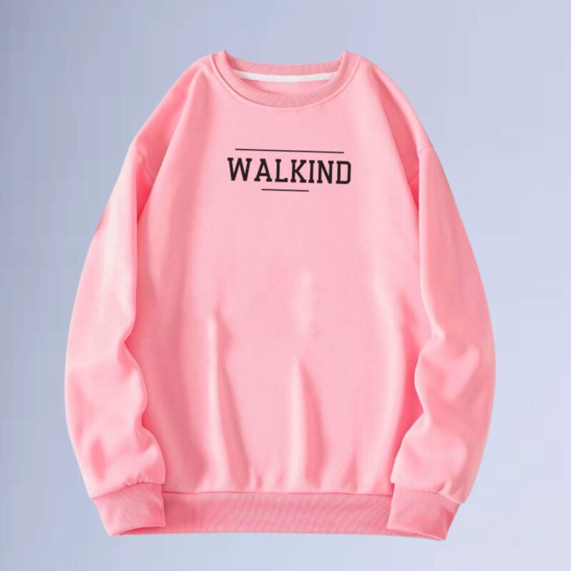 Rosa — moletom gola careca walkind list