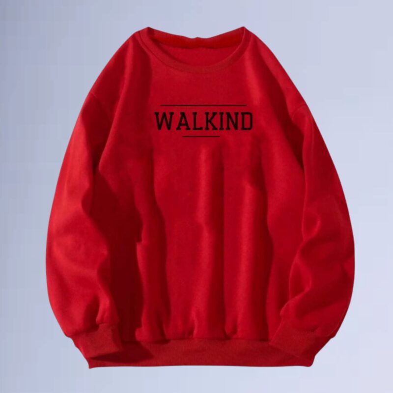 Vermelho — moletom gola careca walkind list