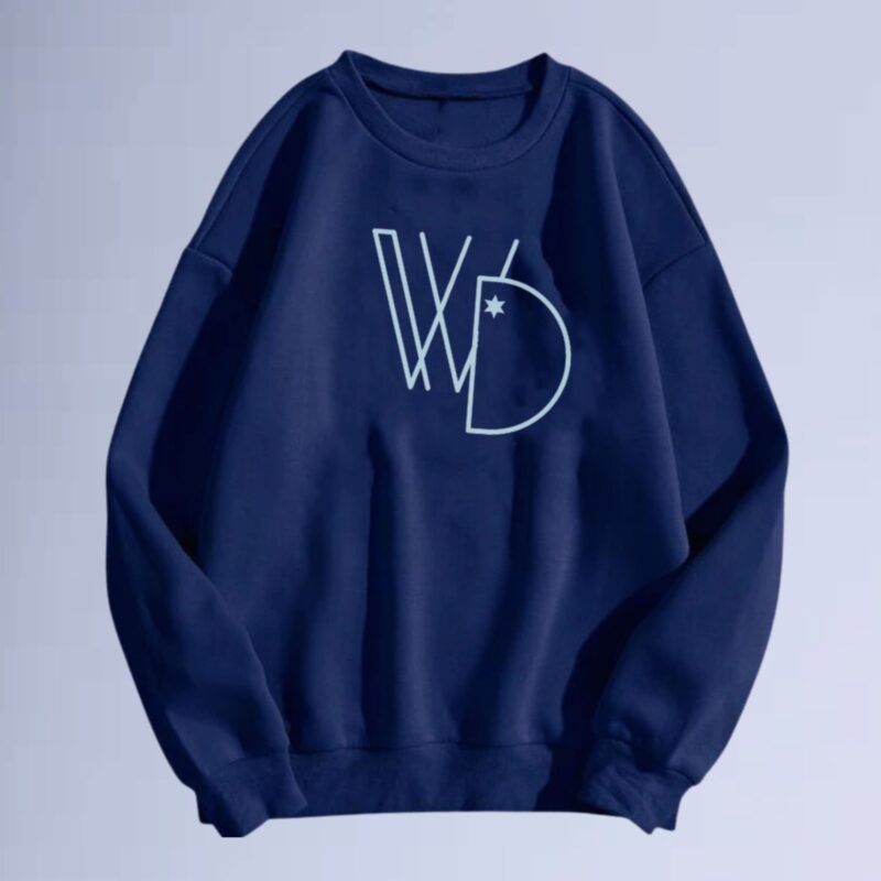 Azul Marinho — moletom gola careca walkind logobox