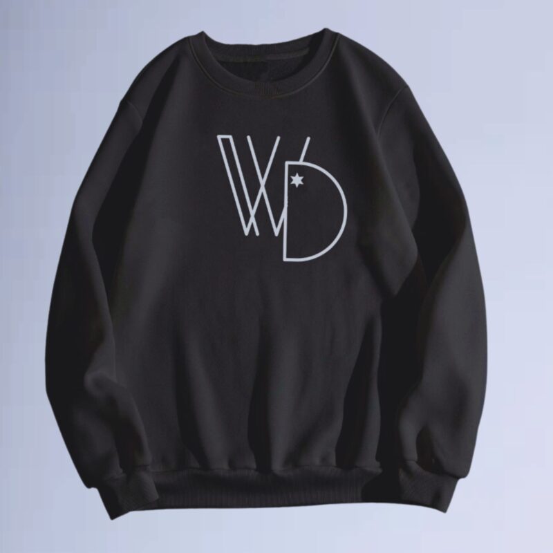 Preto — moletom gola careca walkind logobox