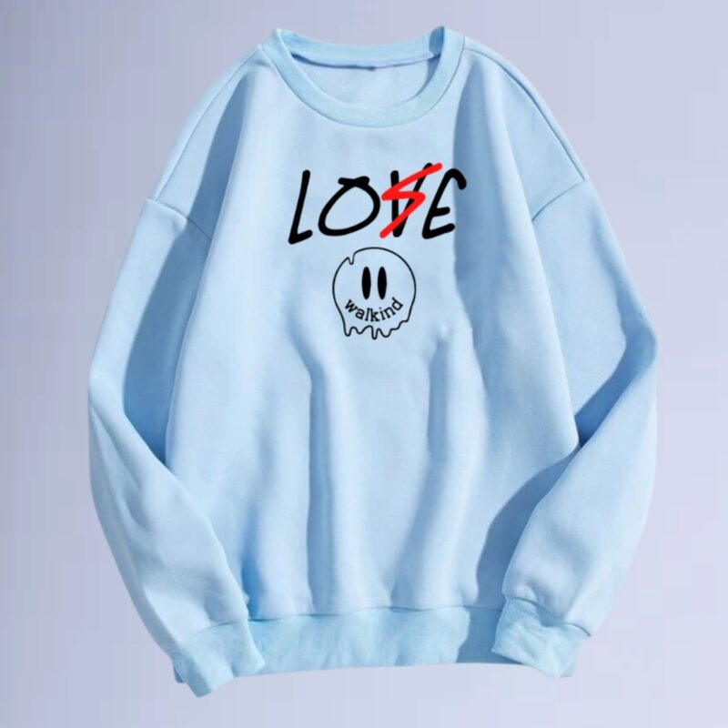 Azul bb — moletom gola careca walkind love lose