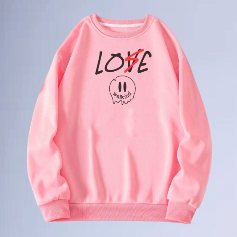 Rosa — moletom gola careca walkind love lose