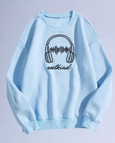 moletom gola careca walkind music headphone - Copia