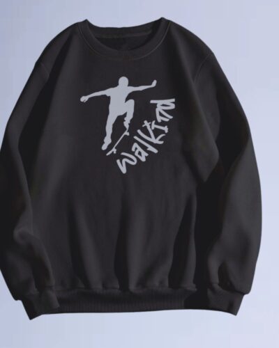 moletom gola careca walkind skateboarder
