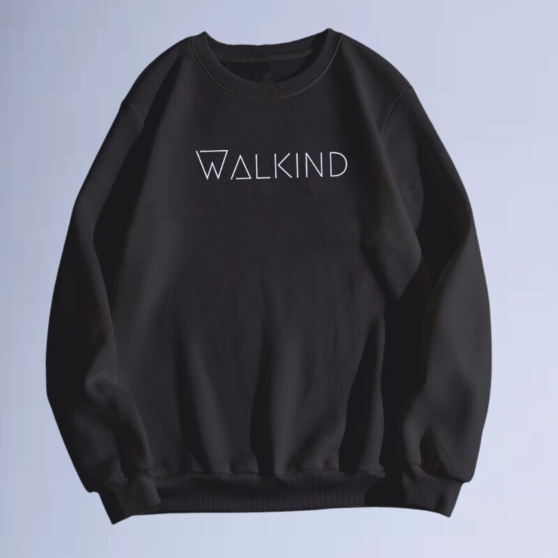 Preto — moletom gola careca walkind skinny – Copia