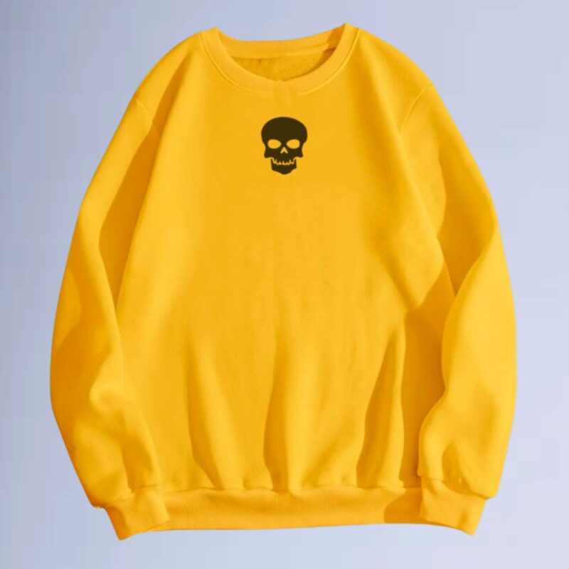 Amarelo — moletom gola careca walkind skull
