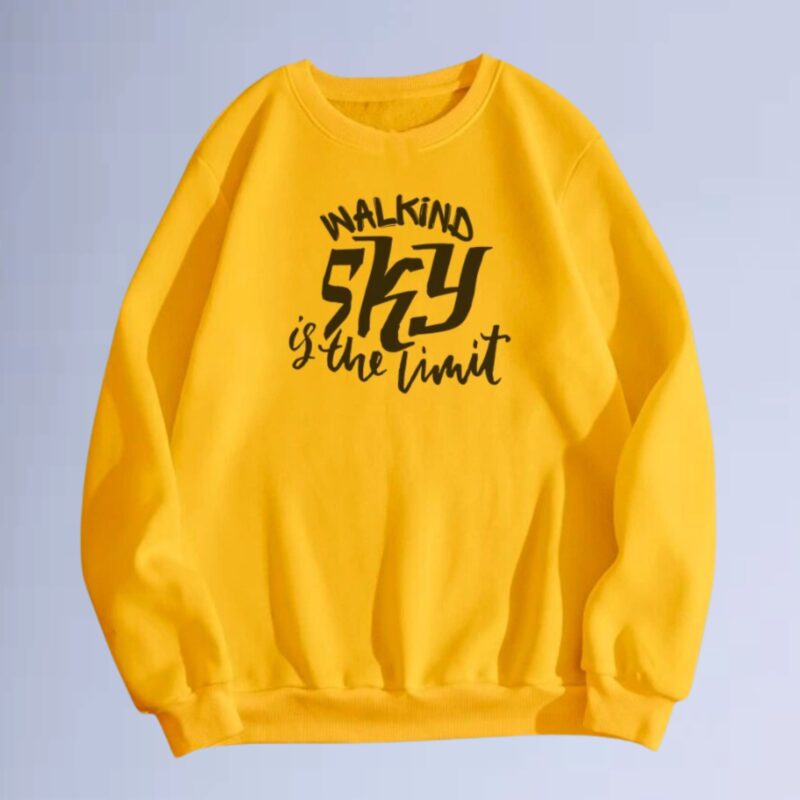 Amarelo — moletom gola careca walkind sky
