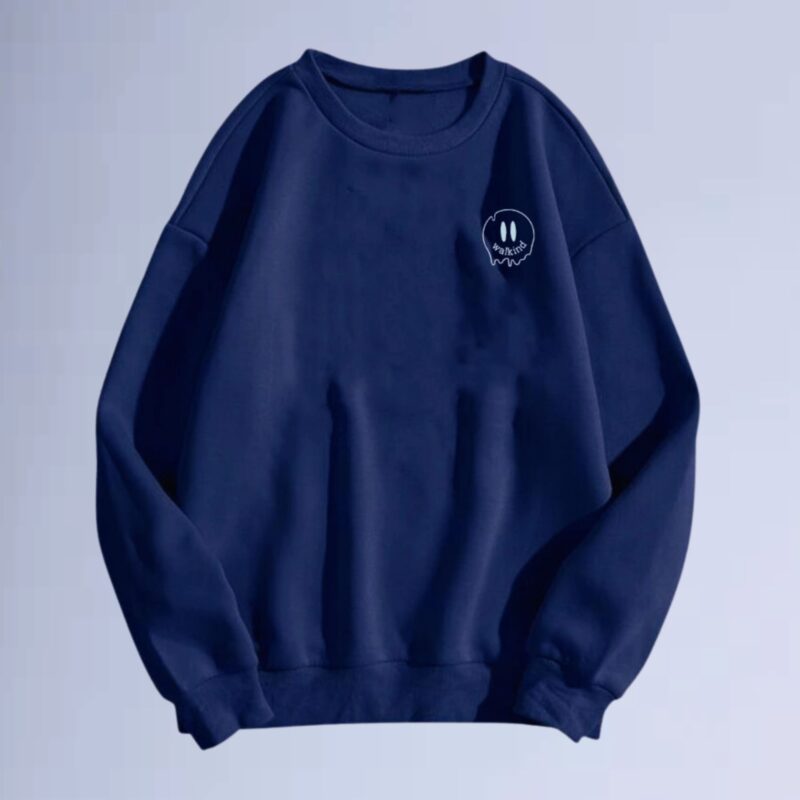 Azul Marinho — moletom gola careca walkind smilie melt small