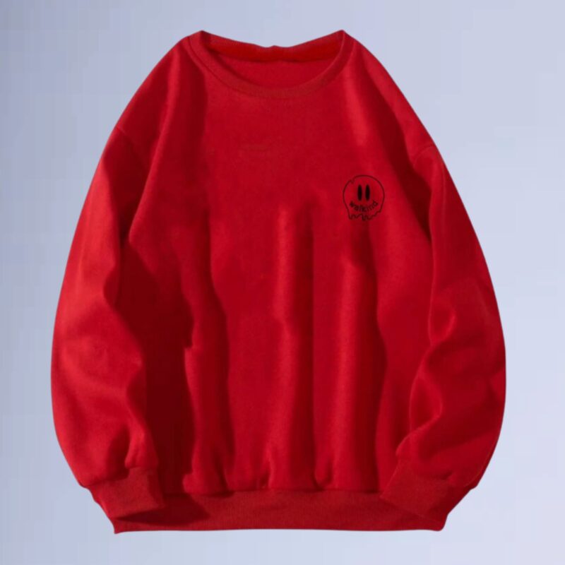 Vermelho — moletom gola careca walkind smilie melt small