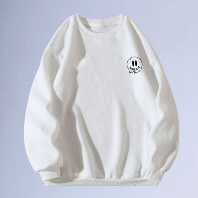 Branco — moletom gola careca walkind smilie melt small