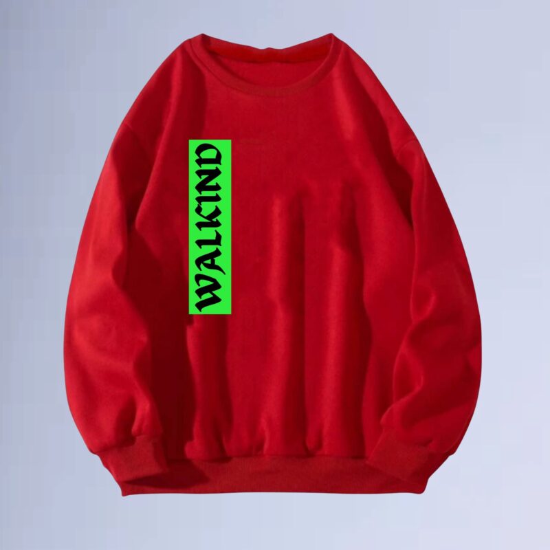 Vermelho — moletom gola careca walkind street green