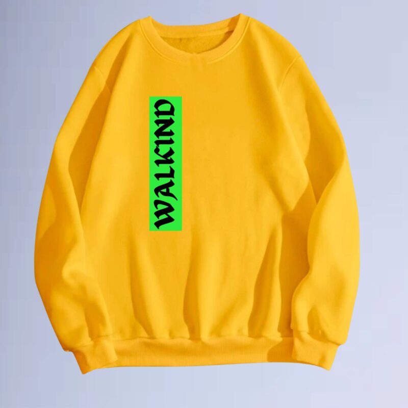 Amarelo — moletom gola careca walkind street green