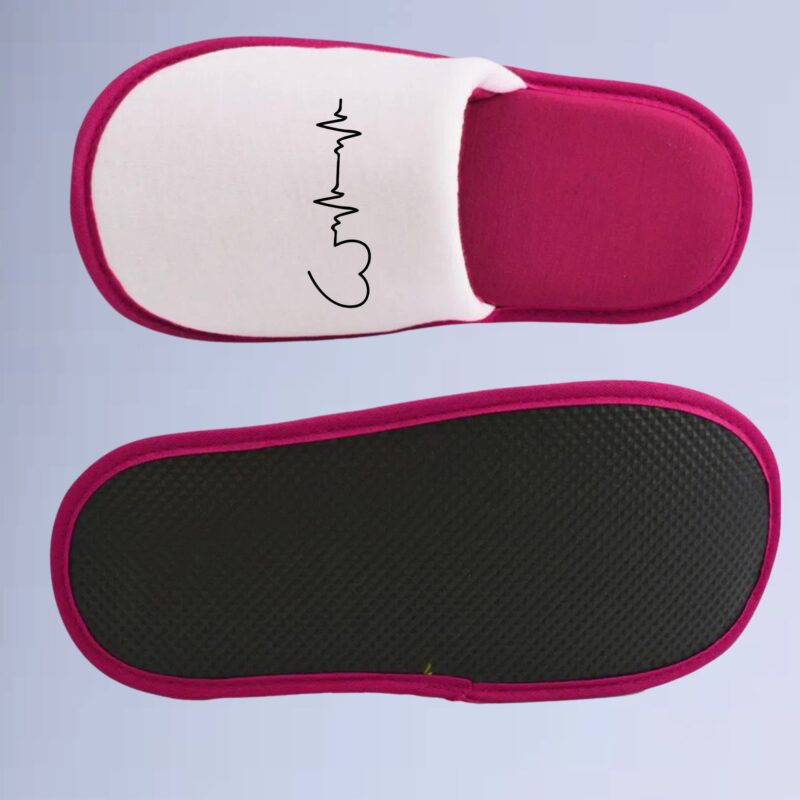 Rosa/Branco — pantufa walkind beats core
