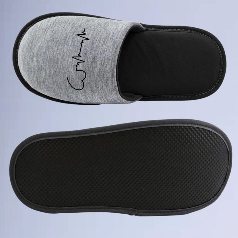 Cinza/Preto — pantufa walkind beats core