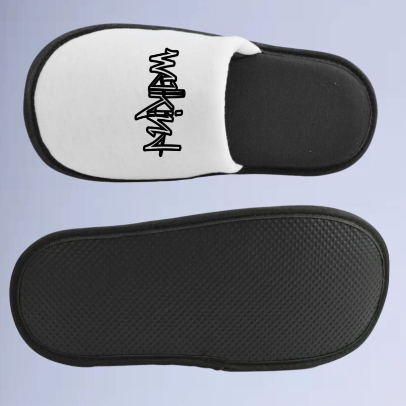 Preto/Branco — pantufa walkind draftsbox