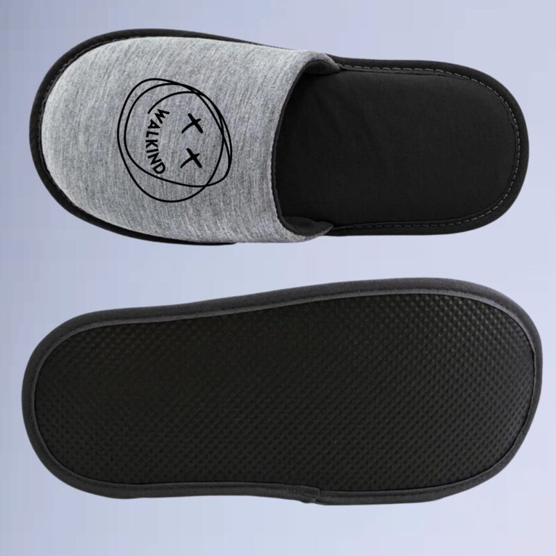 Cinza/Preto — pantufa walkind smilie