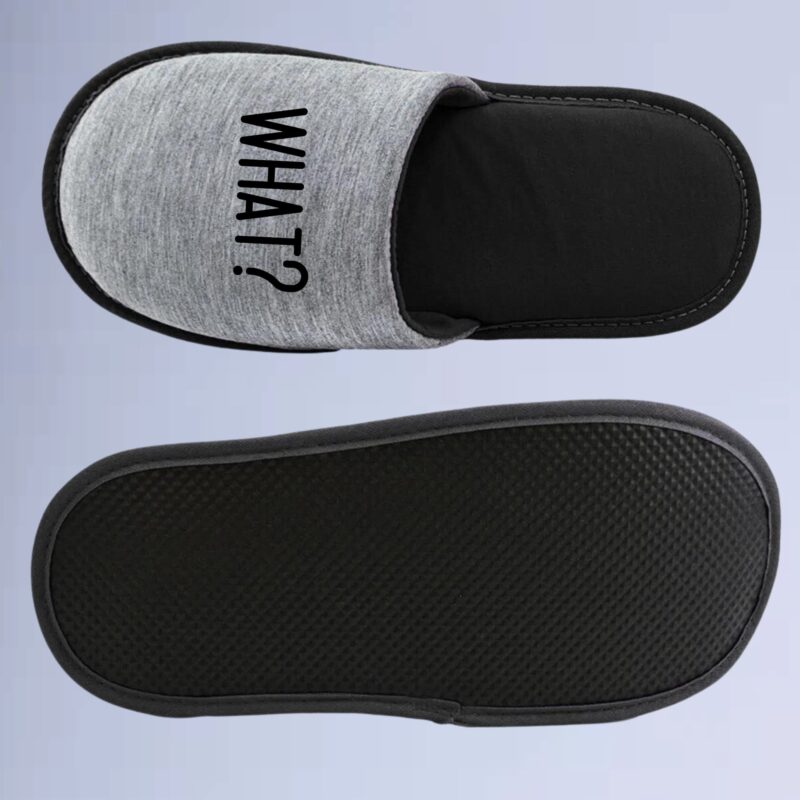 Cinza/Preto — pantufa walkind what