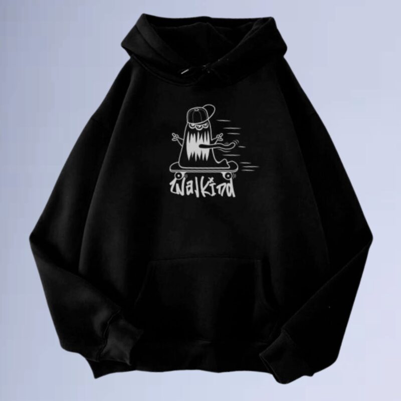 Preto — Moletom canguru walkind monster street