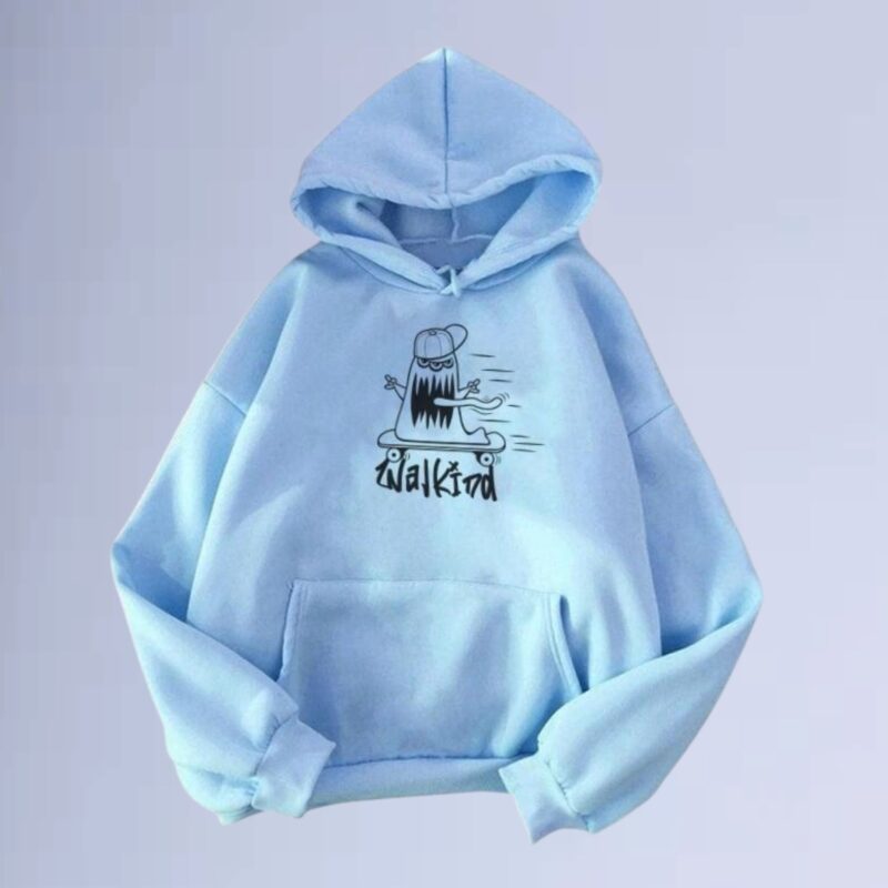 Azul bb — Moletom canguru walkind monster street