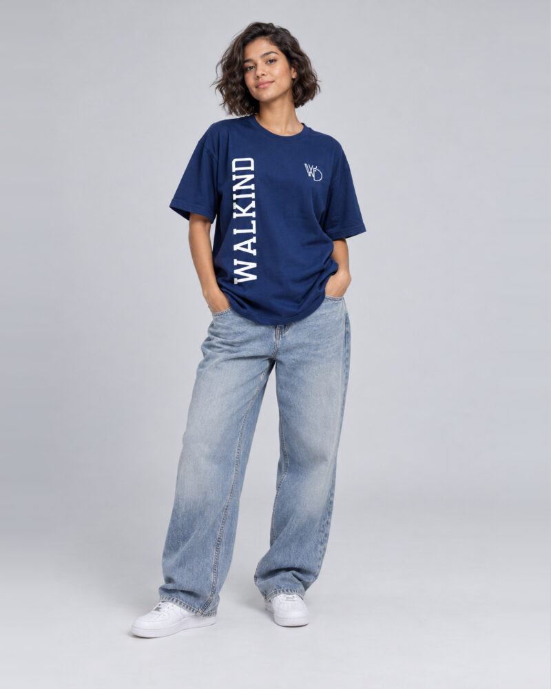 Azul Marinho — Camiseta Walkind Name Logobox