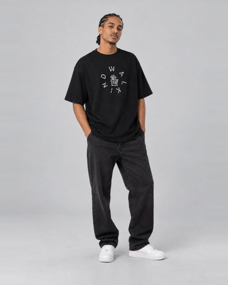 Camiseta oversized walkind life try