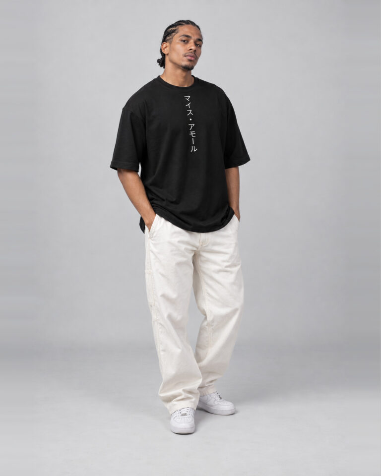 Camiseta oversized walkind mais amor