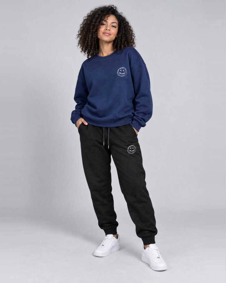 Conjunto de moletom gola careca smilie small