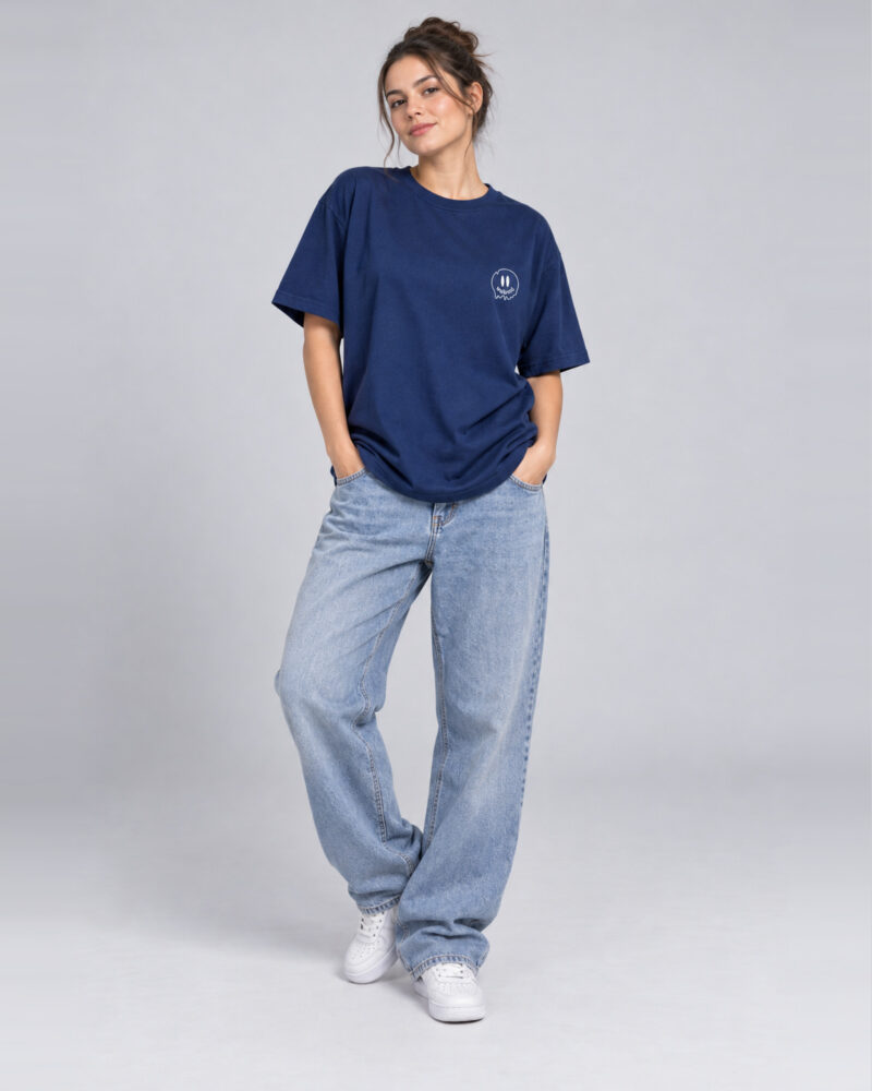 Azul Marinho — camiseta mini smile melt
