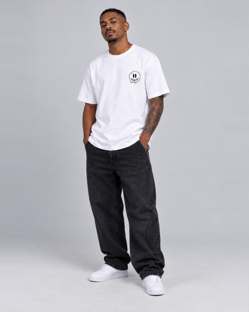 Branco — camiseta mini smile melt
