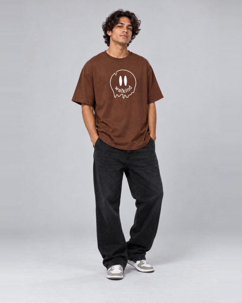 Marrom — camiseta smilie melt