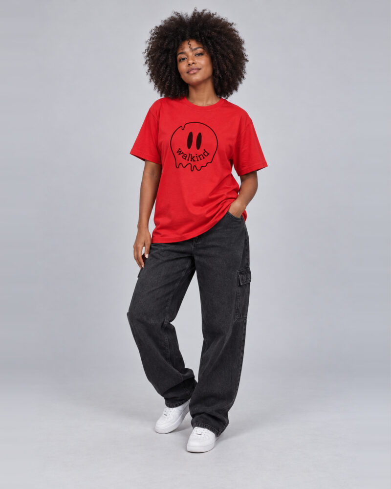 Vermelho — camiseta smilie melt