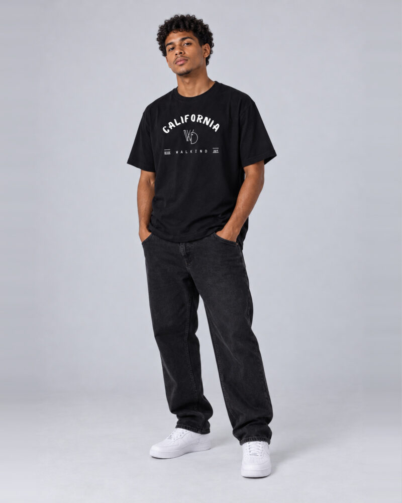 Preto — camiseta walkind california