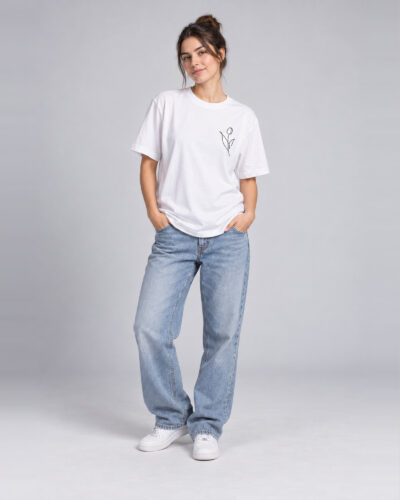 camiseta walkind flower