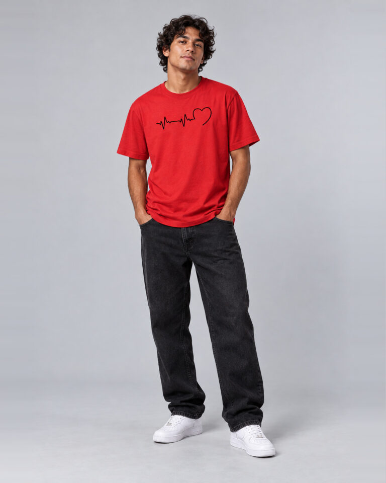camiseta walkind heart beats