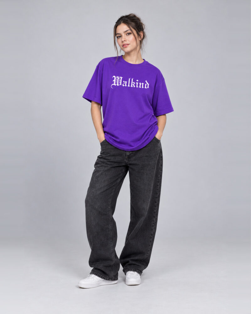 Roxo — camiseta walkind inglês antigo