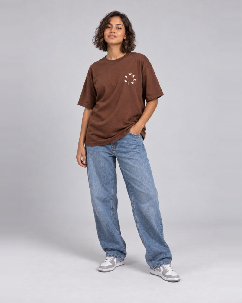 Marrom — camiseta walkind mini circle