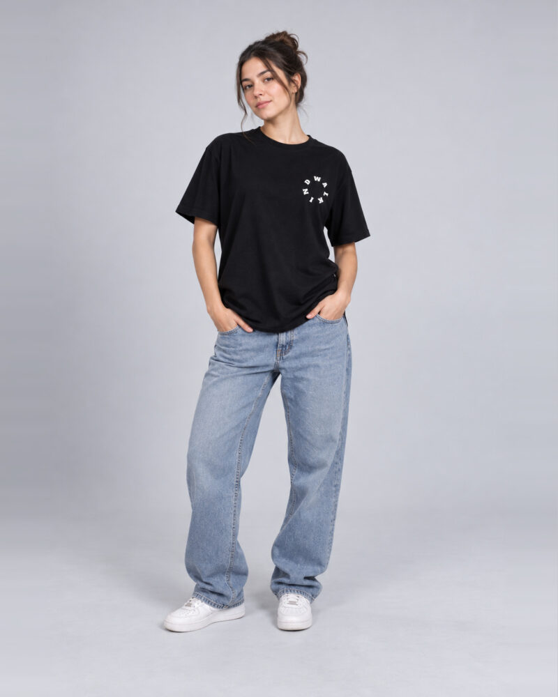 Preto — camiseta walkind mini circle