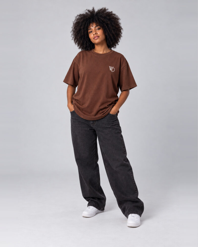 Marrom — camiseta walkind mini logobox