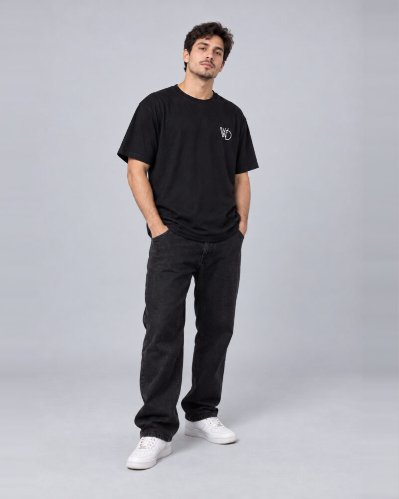 Preto — camiseta walkind mini logobox