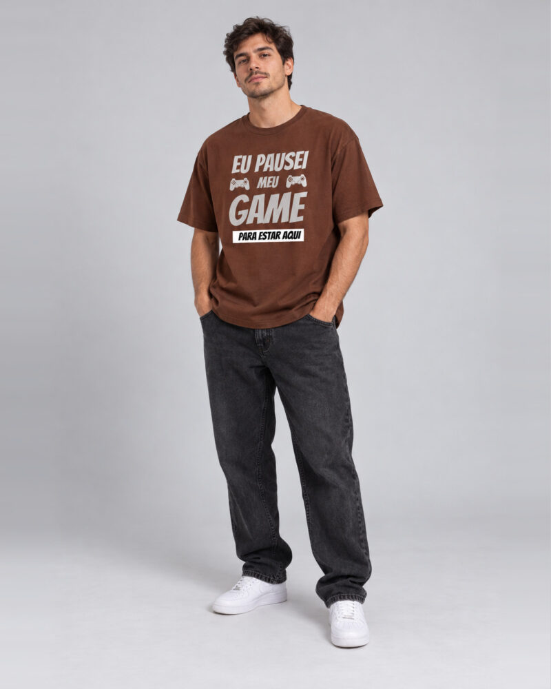 Marrom — camiseta walkind my game